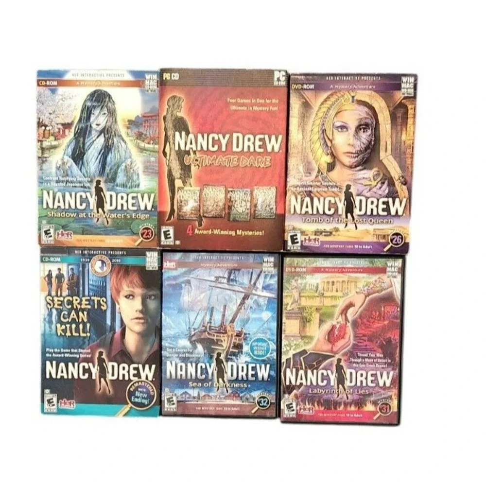 Nancy Drew PC‎ CD Rom Game Lot